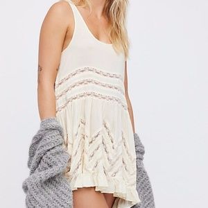 Free People Voile and Lace Trapeze Slip